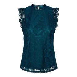 дамски,блузи,дамски,ризи,pieces,olline,lace,sleeveless,blouse,green,(reflecting,pond)