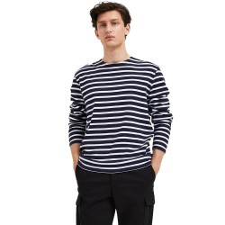 тениска,мъжки,тениски,selected,briac,long,sleeve,t,shirt,blue,(navy,blazer,stripes,bright,white)