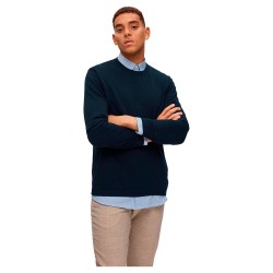 блуза,мъжки,пуловери,selected,lake,o,neck,sweater,blue