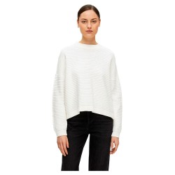 блуза,дамски,пуловери,дамски,плетени,дрехи,selected,laurina,o,neck,sweater,white