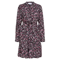 рокля,дамски,поли,и,рокли,selected,mivi,long,sleeve,short,dress,black