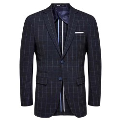 сако,мъжки,сака,selected,oasis,slim,fit,blazer,navy,blazer,checks,(blue)