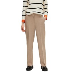 панталони,дамски,панталони,selected,rita,wide,fit,pants,camel,detail,melange,(beige)