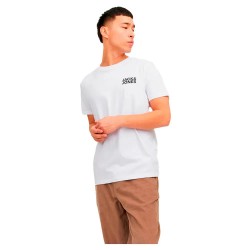 тениска,мъжки,тениски,jack,&,jones,corp,logo,short,sleeve,t,shirt,white,fit,slim,small,print,black,(white)