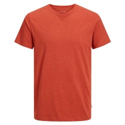тениска,мъжки,тениски,jack,&,jones,organic,melange,short,sleeve,t,shirt,cinnabar,(orange)