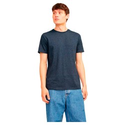 тениска,мъжки,тениски,jack,&,jones,organic,melange,short,sleeve,t,shirt,navy,blazer,detail,melange,(blue)