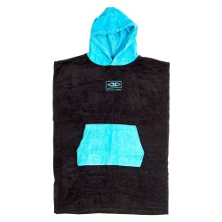 хавлии,ocean,&,earth,hooded,youth,poncho,blue,(black)