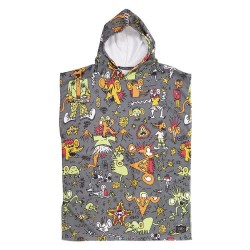 хавлии,ocean,&,earth,irvine,hooded,youth,poncho,multicolor,(grey)