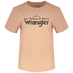 тениска,дамски,тениски,wrangler,logo,short,sleeve,t,shirt,rose,cloud,(orange)
