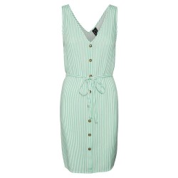 рокля,дамски,поли,и,рокли,vero,moda,bumpy,sleeveless,short,dress,snow,white,stripes,jade,cream,(green)
