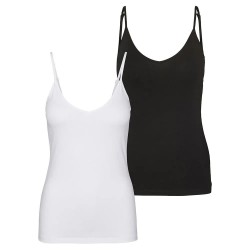 тениска,дамски,тениски,vero,moda,maxi,my,soft,tall,sleeveless,v,neck,t,shirt,2,units,white,black,(black,pack,bright,white)