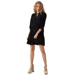 туника,дамски,поли,и,рокли,vero,moda,pretty,tunic,3,4,sleeve,dress,black