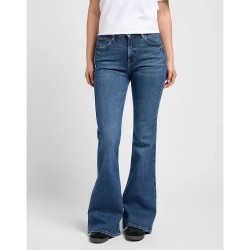 дънки,дамски,панталони,lee,breese,flare,fit,jeans,blue,(blue,typhoon)