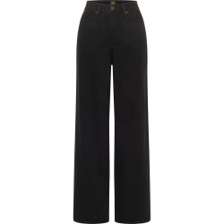 дънки,дамски,панталони,lee,stella,a,line,flare,fit,high,waist,jeans,black