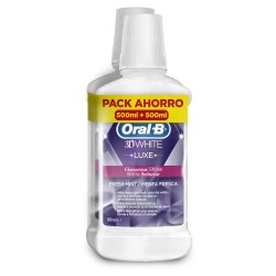 хигиена,аксесоари,oral,b,3dw,luxe,perfection,2x500ml,colutory,clear,(multicolor)