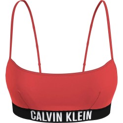 Calvin klein Intense Power Bralette bikini top - Orange (Bright Vermillion) дамски,бански,костюми,calvin,klein,intense,power,bralette,bikini,top,orange,(bright,vermillion)