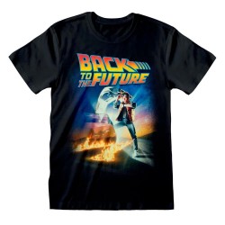тениска,мъжки,тениски,heroes,official,back,to,the,future,poster,short,sleeve,t,shirt,black,(black)