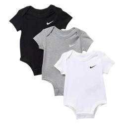 Nike Swoosh short sleeve body 3 units - Multicolor (Black) детски,облекла,за,момчета,детски,облекла,за,момичета,nike,swoosh,short,sleeve,body,3,units,multicolor,(black)