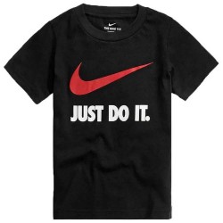 Тениска Nike Swoosh Just Do It short sleeve T-shirt - Black (Black) тениска,мъжки,тениски,дамски,тениски,nike,swoosh,just,do,it,short,sleeve,t,shirt,black,(black)