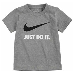 Тениска Nike Swoosh Just Do It short sleeve T-shirt - Grey (Dark Gray Heather / White) тениска,мъжки,тениски,дамски,тениски,nike,swoosh,just,do,it,short,sleeve,t,shirt,grey,(dark,gray,heather,white)