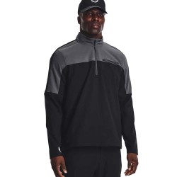 блуза,мъжки,пуловери,under,armour,golf,storm,windstrike,half,zip,sweatshirt,black,(black,pitch,gray,black)