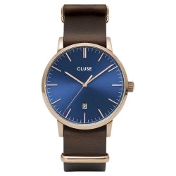 Часовник Cluse CW0101501009 woman watch - Golden (Brown / Blue) часовник,часовници,cluse,cw0101501009,woman,watch,golden,(brown,blue)