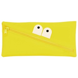 канцеларски,принадлежности,safta,caritas,yellow,silicone,faces,pencil,case,yellow,(multicolor)