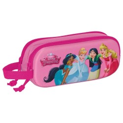 канцеларски,принадлежности,safta,disney,princesses,3d,double,pencil,case,pink,(multicolor)