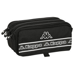 канцеларски,принадлежности,safta,kappa,basics,negro,big,triple,pencil,case,black,(multicolor)