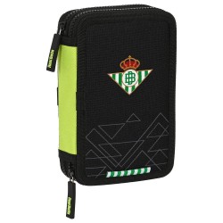 канцеларски,принадлежности,safta,real,betis,balompie,double,filled,28,pieces,pencil,case,green,(multicolor)