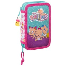 канцеларски,принадлежности,safta,the,bellies,double,filled,28,pieces,pencil,case,pink,(multicolor)
