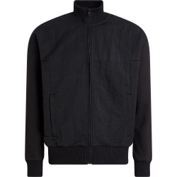 блуза,мъжки,пуловери,calvin,klein,mix,media,interlock,full,zip,sweatshirt,black