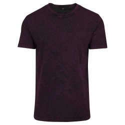 тениска,мъжки,тениски,build,your,brand,acid,washed,short,sleeve,t,shirt,black,(berry,black)