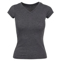 тениска,дамски,тениски,build,your,brand,basic,by062,short,sleeve,v,neck,t,shirt,grey,(charcoal)