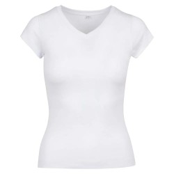 тениска,дамски,тениски,build,your,brand,basic,by062,short,sleeve,v,neck,t,shirt,white,(white)