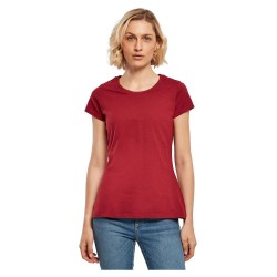 тениска,дамски,тениски,build,your,brand,basic,short,sleeve,t,shirt,burgundy,(red)