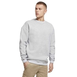 блуза,мъжки,пуловери,build,your,brand,college,sweat,crew,sweatshirt,grey,(heather,grey,white)