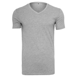 тениска,мъжки,тениски,build,your,brand,light,short,sleeve,v,neck,t,shirt,heather,grey,(grey)