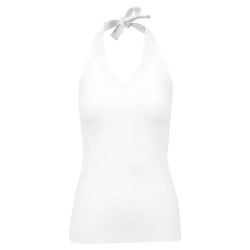 тениска,дамски,тениски,build,your,brand,neckholder,sleeveless,t,shirt,white