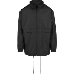 суичър,мъжки,пуловери,build,your,brand,nylon,windbreaker,hoodie,black,(black)