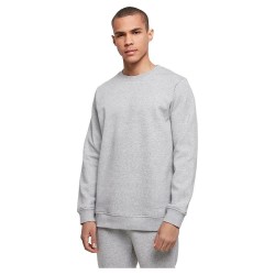 блуза,мъжки,пуловери,build,your,brand,organic,basic,crew,sweatshirt,grey,(heather,grey)