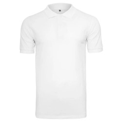 дамски,блузи,с,яка,мъжки,блузи,с,яка,build,your,brand,piqué,short,sleeve,polo,white,(white)