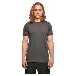 тениска,мъжки,тениски,build,your,brand,ringer,short,sleeve,t,shirt,charcoal,cherry,(grey)