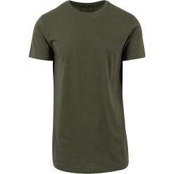 тениска,мъжки,тениски,build,your,brand,shaped,short,sleeve,t,shirt,olive,(green)