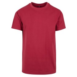 тениска,мъжки,тениски,дамски,тениски,build,your,brand,by004,basic,short,sleeve,t,shirt,red,(burgundy)