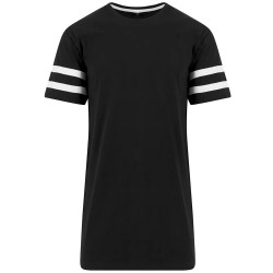 тениска,мъжки,тениски,build,your,brand,stripe,short,sleeve,t,shirt,black,white,(black)