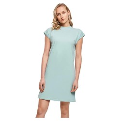 рокля,дамски,поли,и,рокли,build,your,brand,turtle,extended,shoulder,short,sleeve,short,dress,blue,mint,(blue)