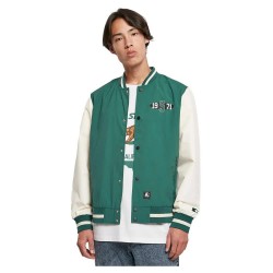 яке,мъжки,якета,дамски,якета,и,палта,starter,black,label,college,jacket,green,(dark,fresh,green,pale,white)