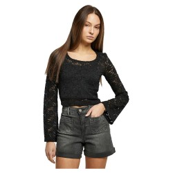 тениска,дамски,тениски,urban,classics,lace,long,sleeve,t,shirt,black,(black)