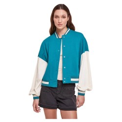 яке,дамски,якета,и,палта,urban,classics,oversized,2,tone,college,terry,jacket,water,green,whitesand,(blue)